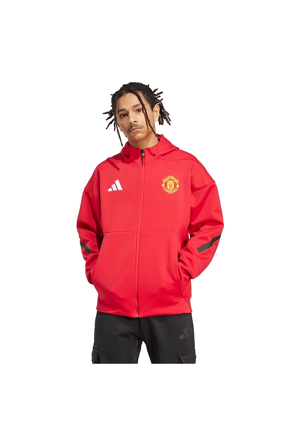 adidas Manchester United Z.N.E. Men's Anthem Jacket -2025/26-Red