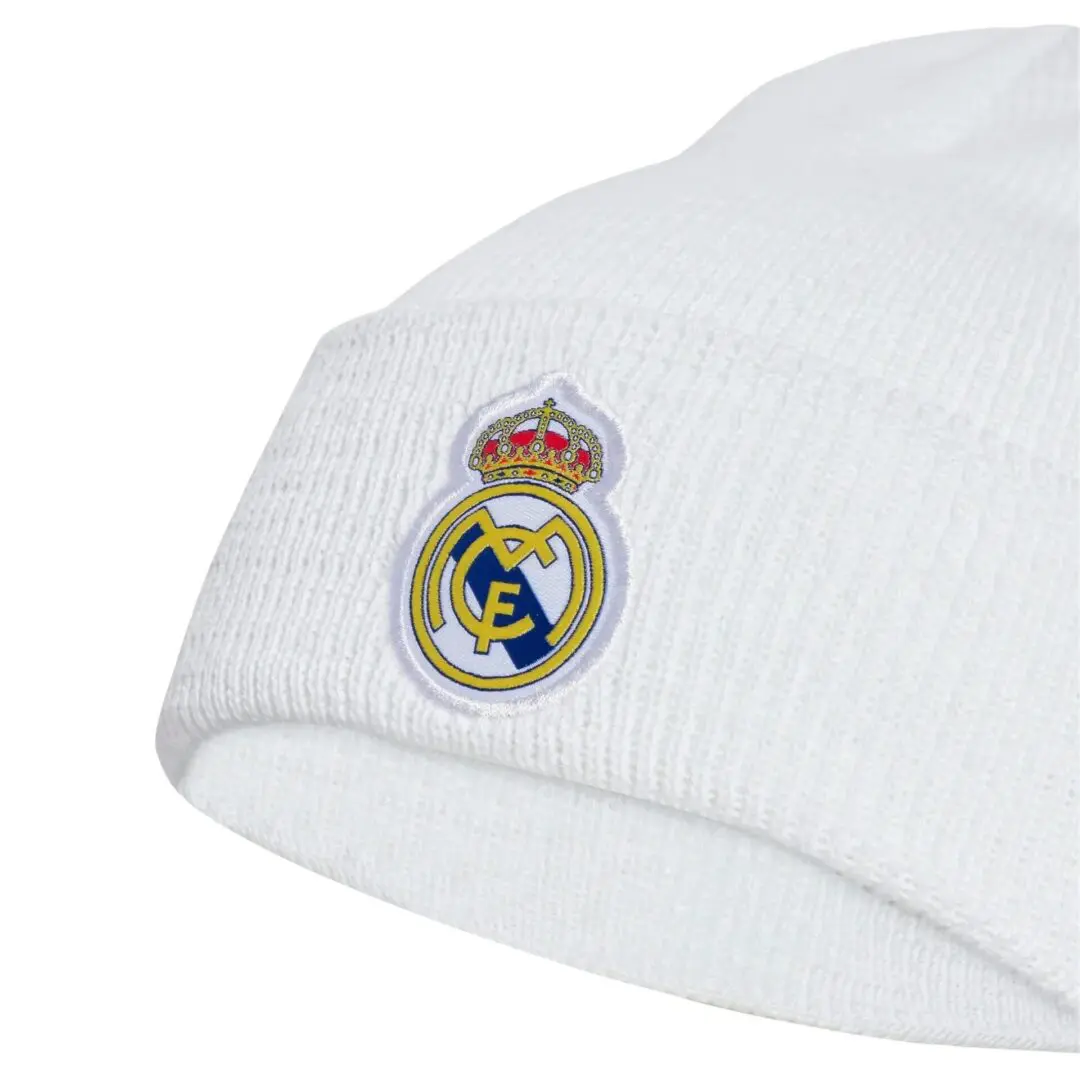 adidas Real Madrid Beanie -White 2025/26 - Image 3