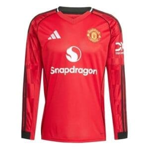 adidas Manchester United Home Men's L/S Soccer Jersey 25/26