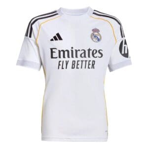 adidas Real Madrid Home Youth Soccer Jersey 25/26