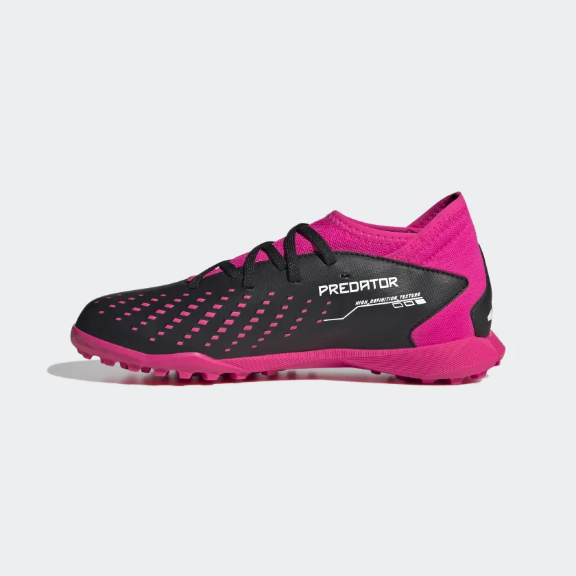 adidas Predator Accuracy.3 Youth Turf (Core Black / Team Shock Pink 2) - Image 5