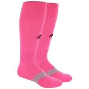 adidas Metro 6 OTC Soccer Socks (Neon Pink)