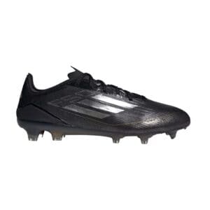 adidas F50 Pro Firm Ground Cleats Shoes (Core Black / Iron Metallic)