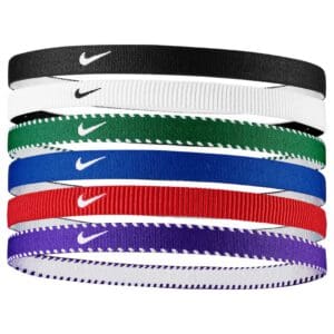 Nike Flex Classic Headbands 6-Pack (Game Royal/Uni Red/White)