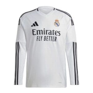 adidas Real Madrid Men's Long Sleeve Home Jersey 2024/25