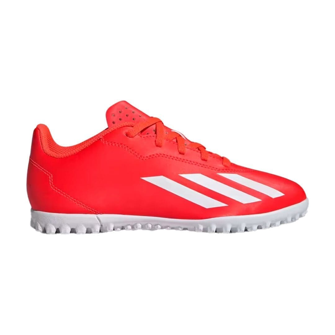 adidas Soccer X Crazyfast Club Youth Turf (Solar Red/White)