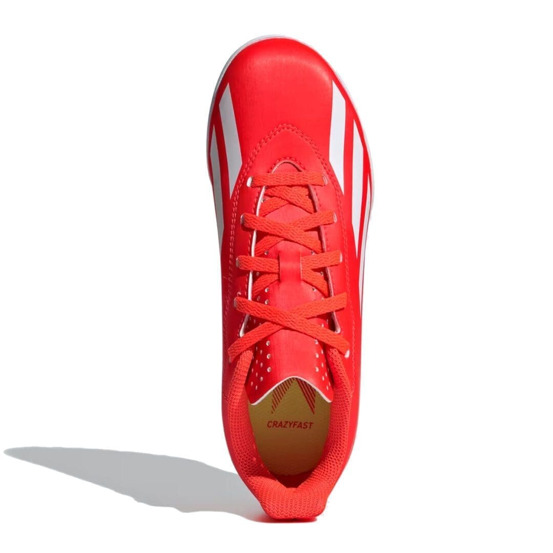 adidas Soccer X Crazyfast Club Youth Turf (Solar Red/White) - Image 4