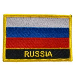 Russia Rectangle Flag Patch