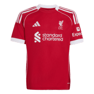 adidas Liverpool Home Kids Soccer Jersey 25/26