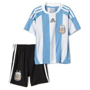 adidas Argentina AFA Kid's Home Soccer Uniform Mini Kit