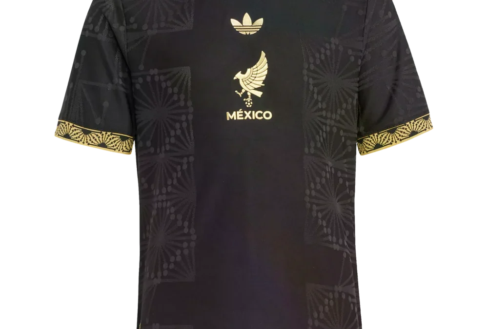 adidas Mexico Youth Gold Soccer Jersey 25