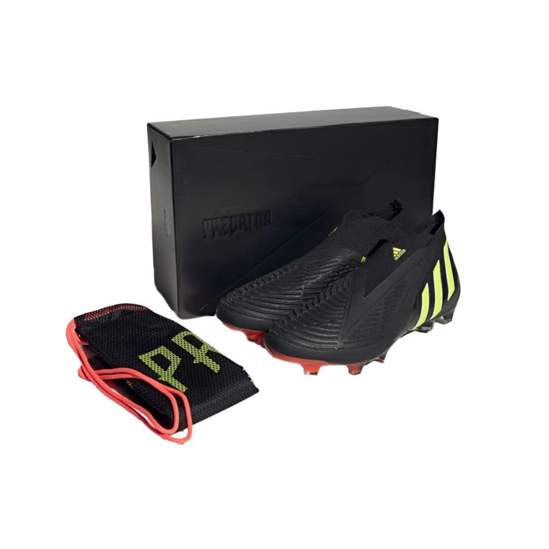 adidas Predator Edge+ FG Cleat (Black) - Image 3