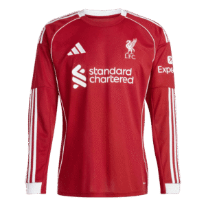adidas Liverpool Home Men's L/S Soccer Jersey 25/26