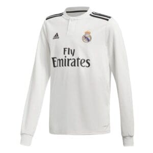 adidas Real Madrid L/S Youth's Home Jersey 2018/19