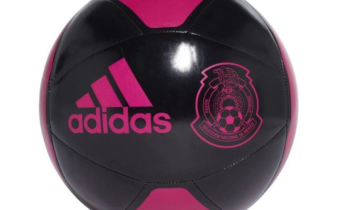 adidas Mexico Club Soccer Ball – Black/Real Magenta