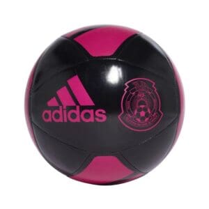 adidas Mexico Club Soccer Ball - Black/Real Magenta
