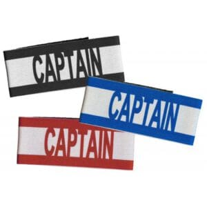Kwikgoal International Captains Band Red/Blue/Black