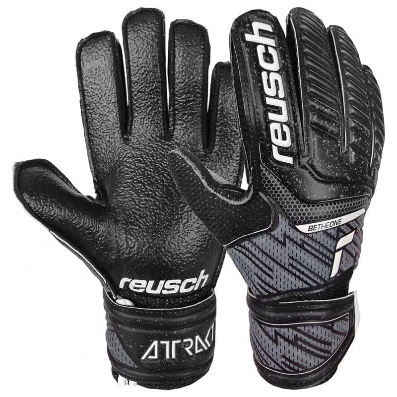 Reusch Attrakt Resist GK Junior - Black/White - Image 2