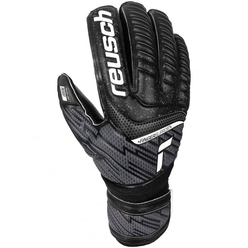 Reusch Attrakt Resist GK Junior - Black/White - Image 3