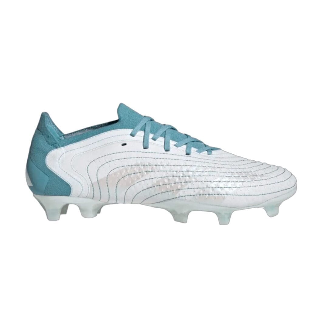 adidas Predator Accuracy.1 Firm Ground Cleats (White/Light Blue)