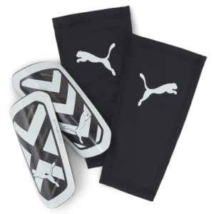 Puma ULTRA Flex Sleeve Soccer Shin Guards Black/White