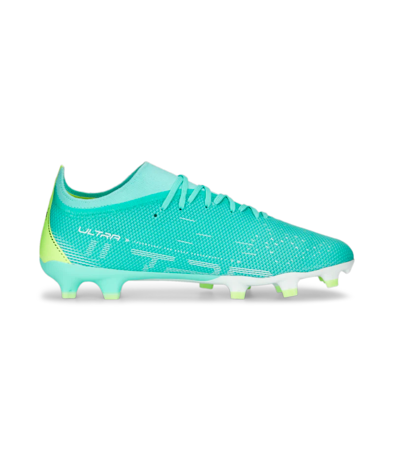 Puma Ultra Match FG/AG Soccer Cleats Electric Peppermint/White - Image 2