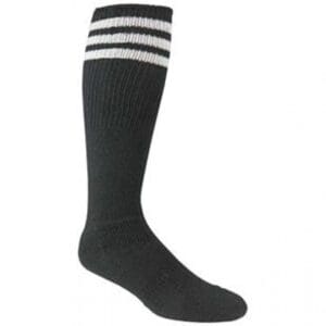 The Italian Referee Sock Black - White Stripe