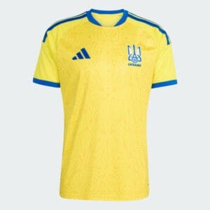 adidas Ukraine Home Men's Stadium Soccer Jersey 26/27