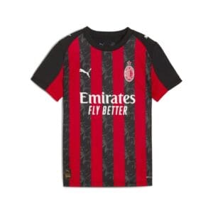 Puma AC Milan Home Youth Soccer Jersey 25/26