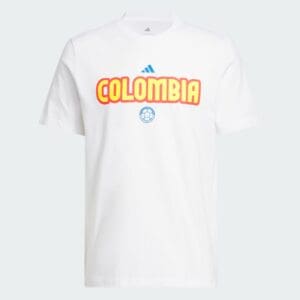 adidas World Cup Colombia Men's Home Graphic Tee 26 - White