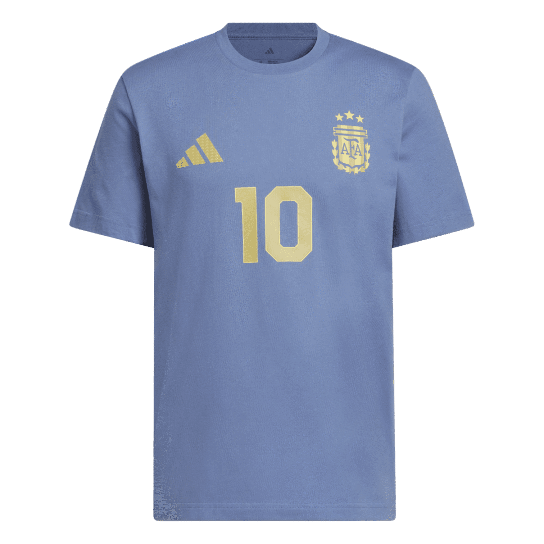 adidas Argentina Home Messi #10 Men's Graphic Tee 26 - Blue