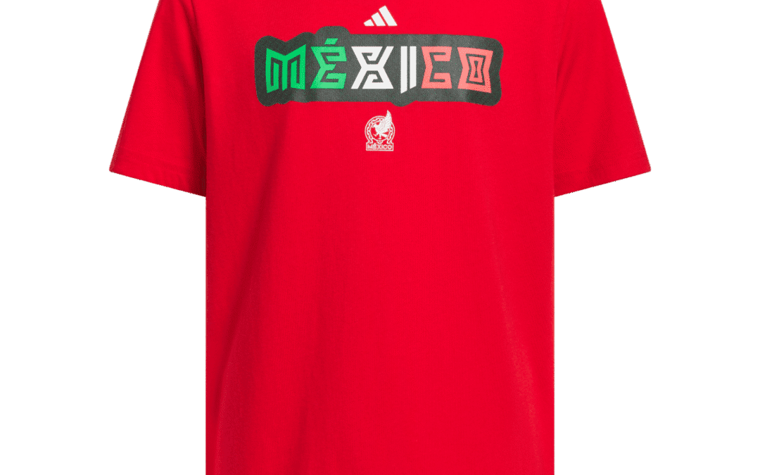 adidas World Cup Mexico Youth Home Graphic Tee 26 – Red