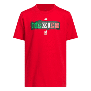 adidas World Cup Mexico Youth Home Graphic Tee 26 - Red