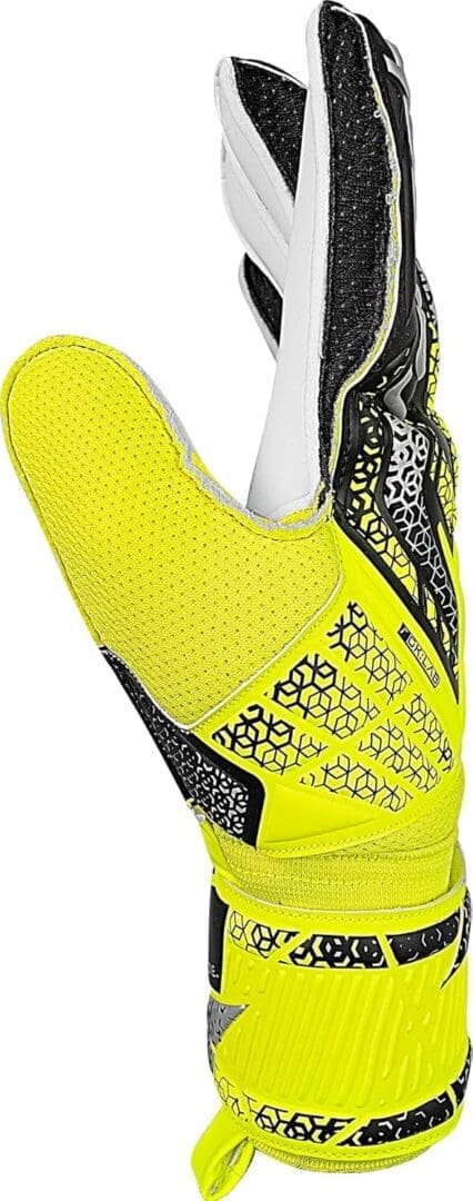 Reusch Attrakt Solid Finger Support Soccer Goalkeeper Gloves - Image 3