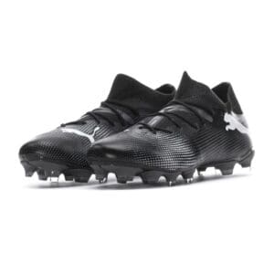 Puma Future 7 Match Firm Ground Soccer Cleats (Black)