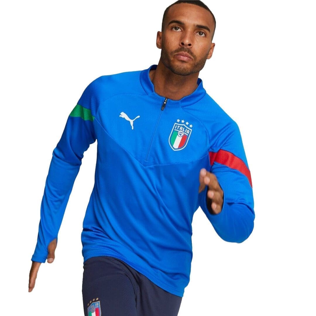 Puma Italy Figc Player Training 1/4 Zip Top World Cup 2022 - Image 2