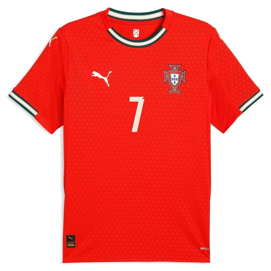 PUMA Portugal Men's RONALDO 7 Home Stadium Jersey 2025 - Image 3