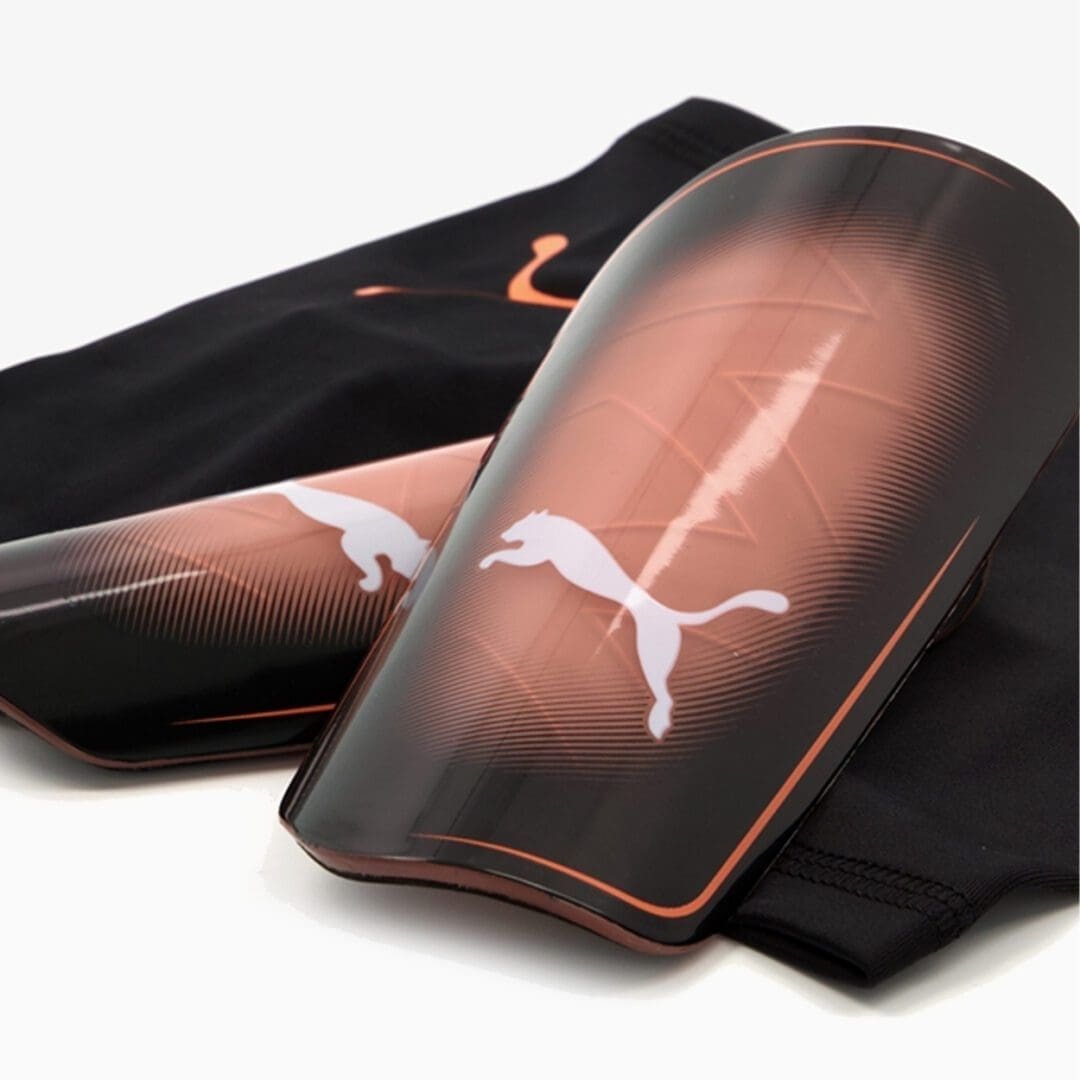 Puma Ultra Light Shin Guards (Neon-Citrus-Diamond Silver) - Image 2