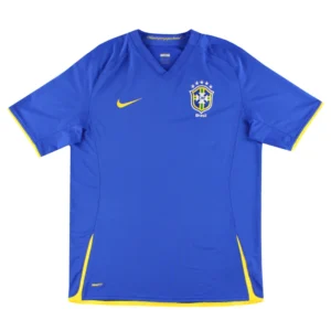 Nike Brazil Men's Away Soccer Jersey 2008 - 10 Vintage