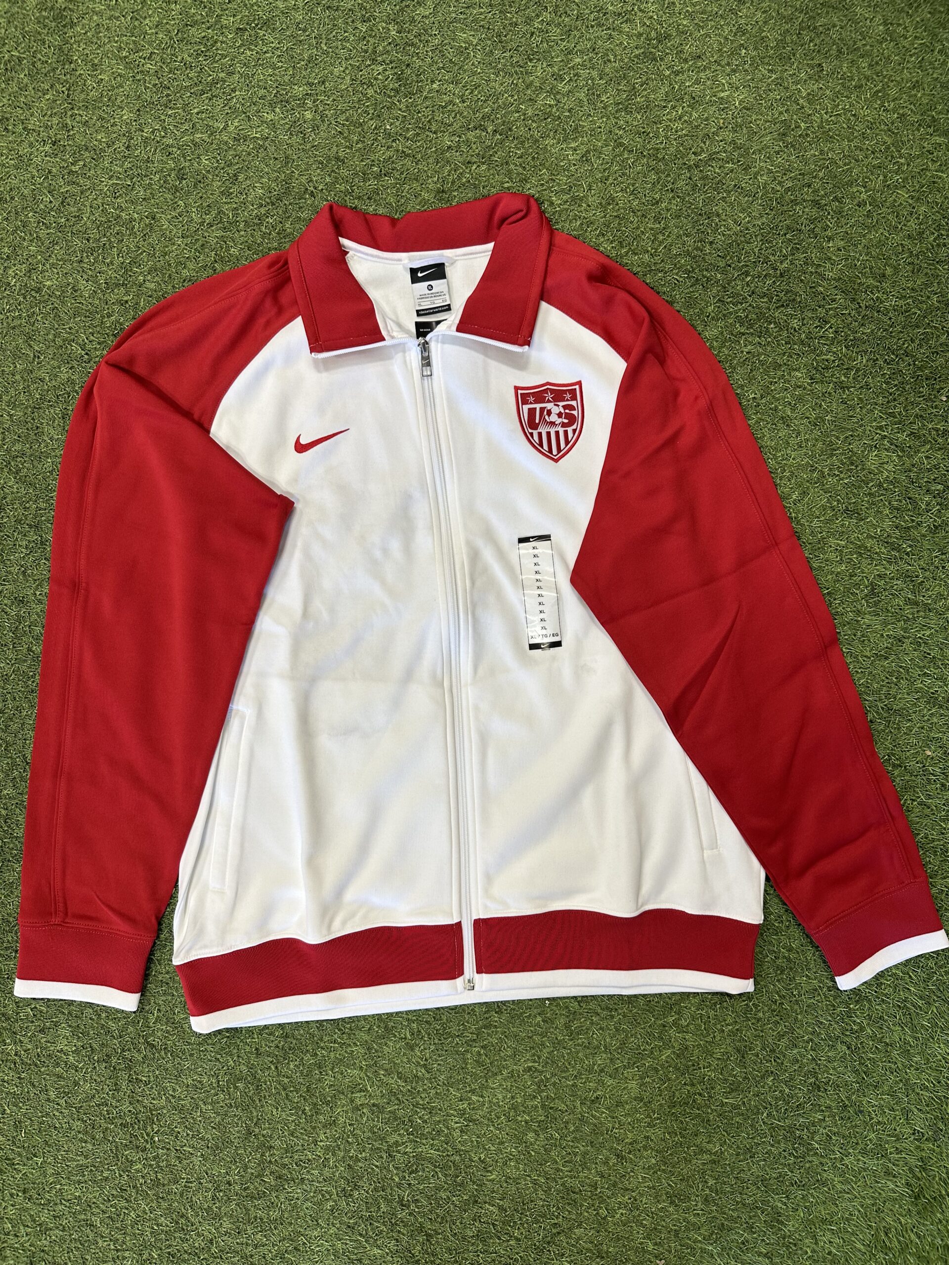Nike USA Men's Jacket - White / Red