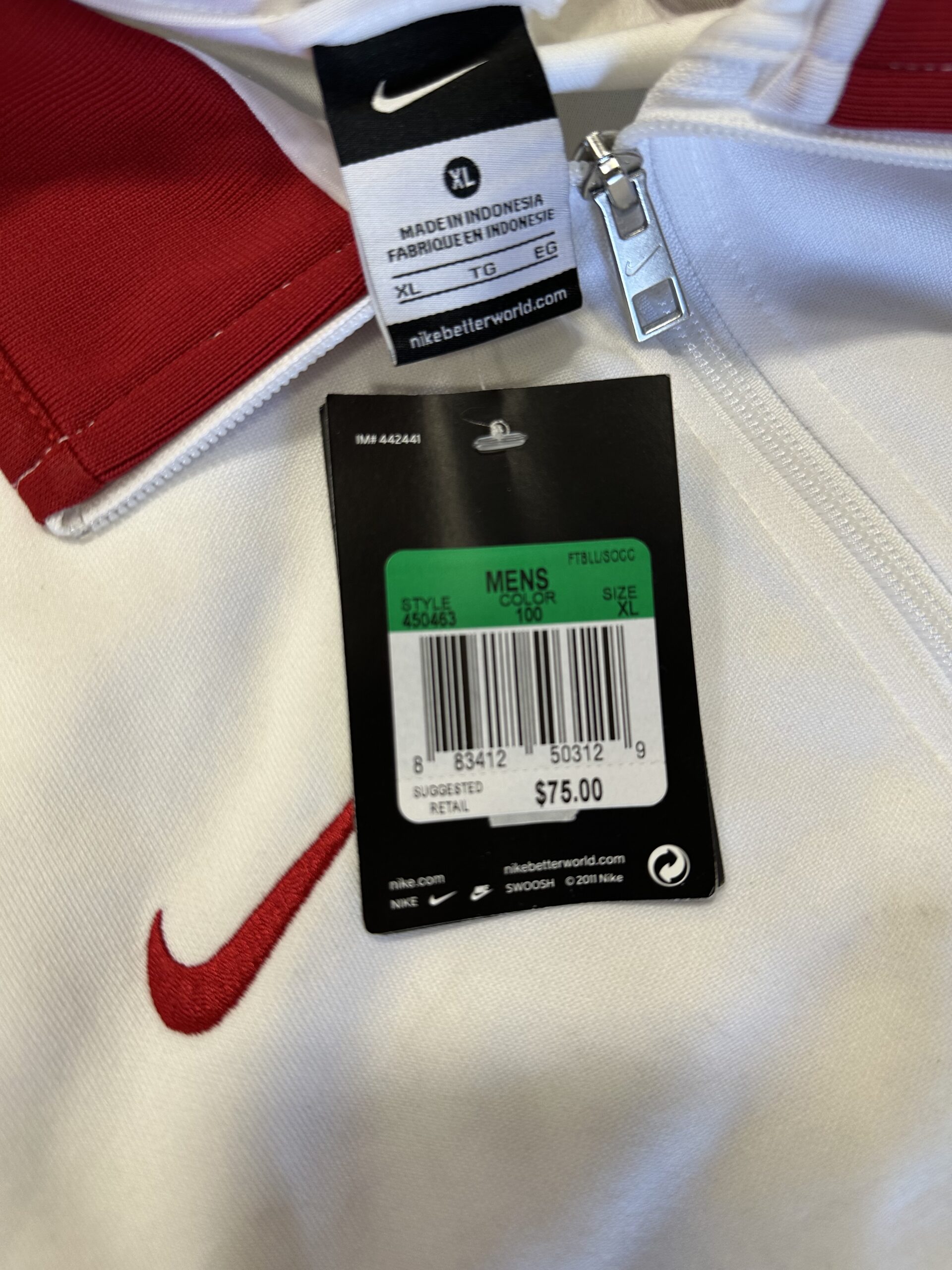 Nike USA Men's Jacket - White / Red - Image 5