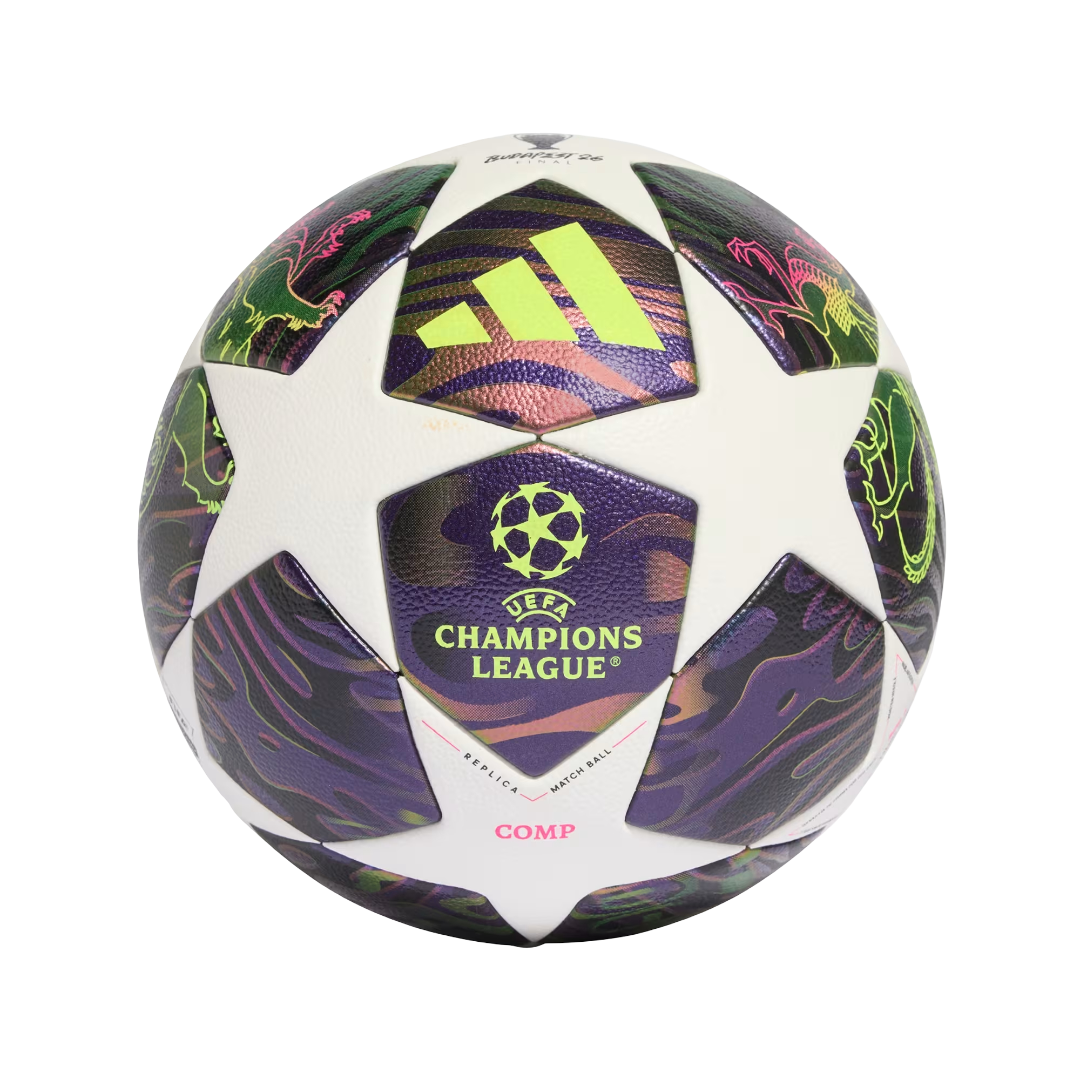adidas UEFA Champions League Final Pro Ball - Dark Purple/White/Solar Yellow