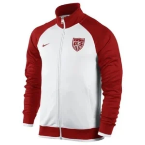 Nike USA Core Trainer Men's Full Zip Jacket White/Red