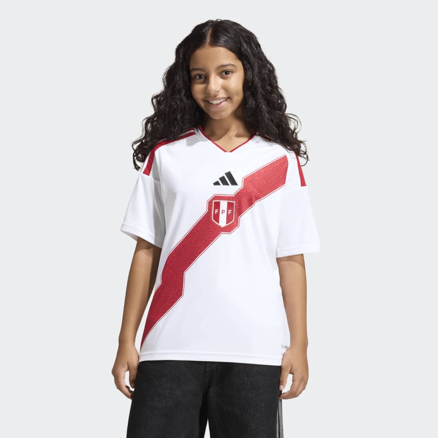 adidas Peru Home Kids Jersey 26 - Image 5