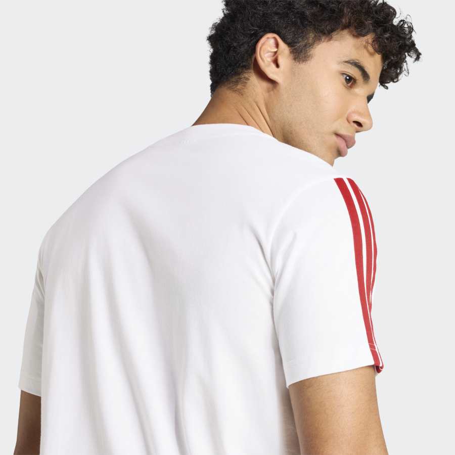 adidas Peru Men's DNA T-Shirt, White - Image 5