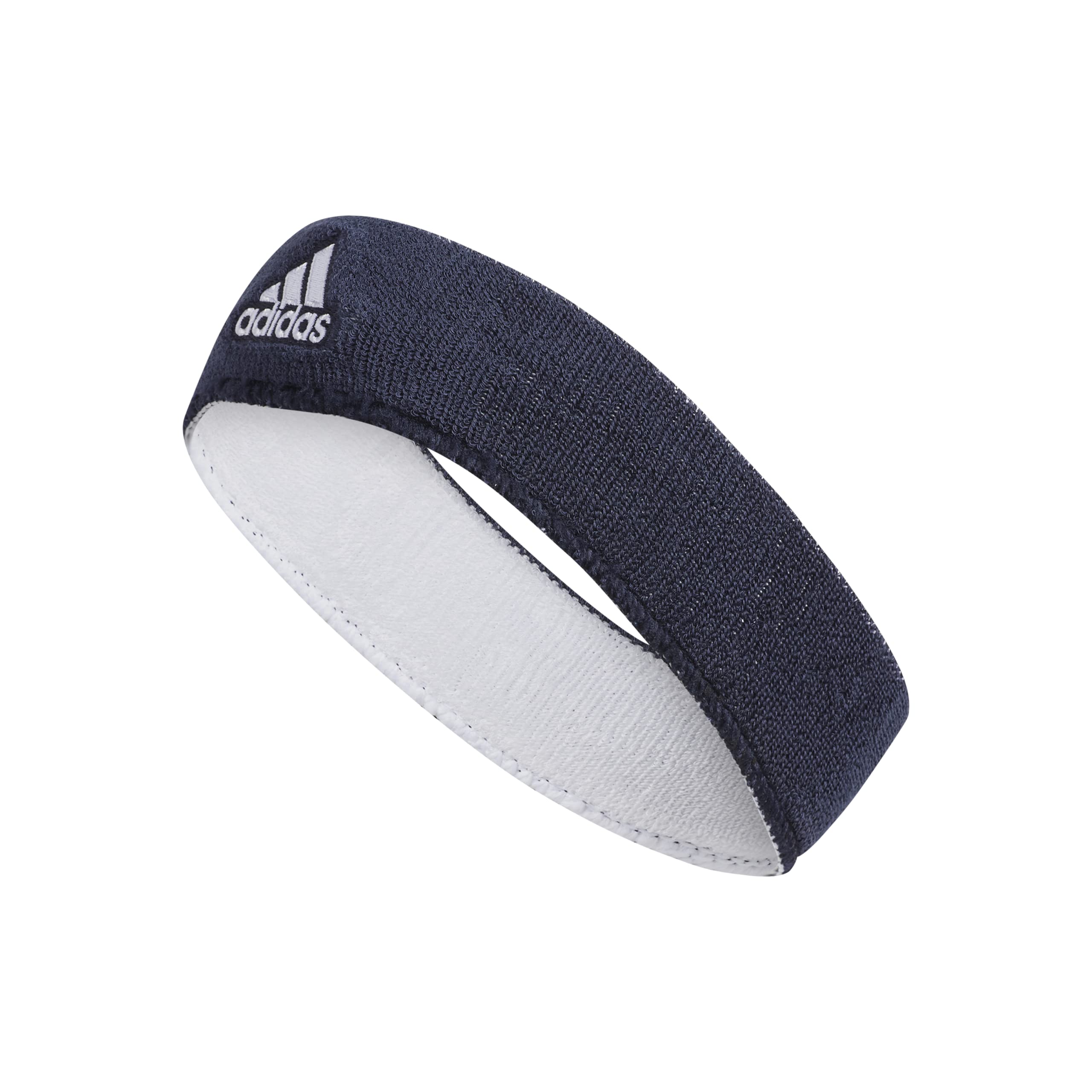 adidas Interval Reversible Headband, Team Navy Blue/White