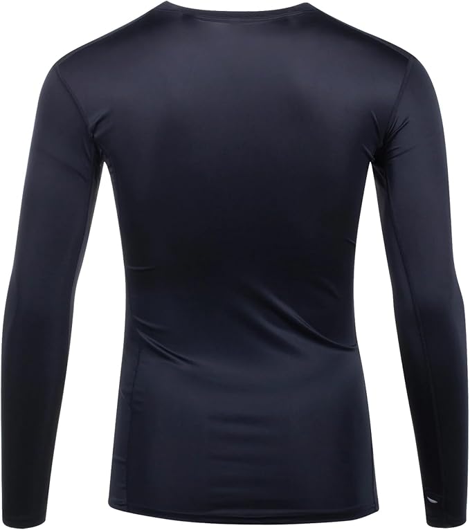 Elite Sport Men's Compression Shirt Long Sleeve Black - Image 2
