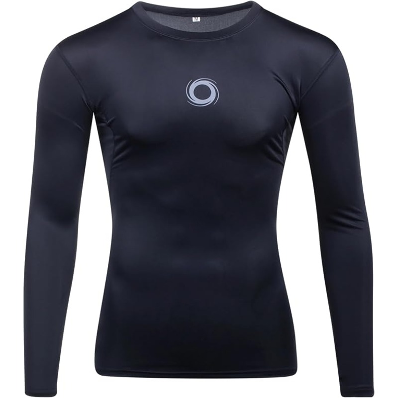 Elite Sport Men's Compression Shirt Long Sleeve Black